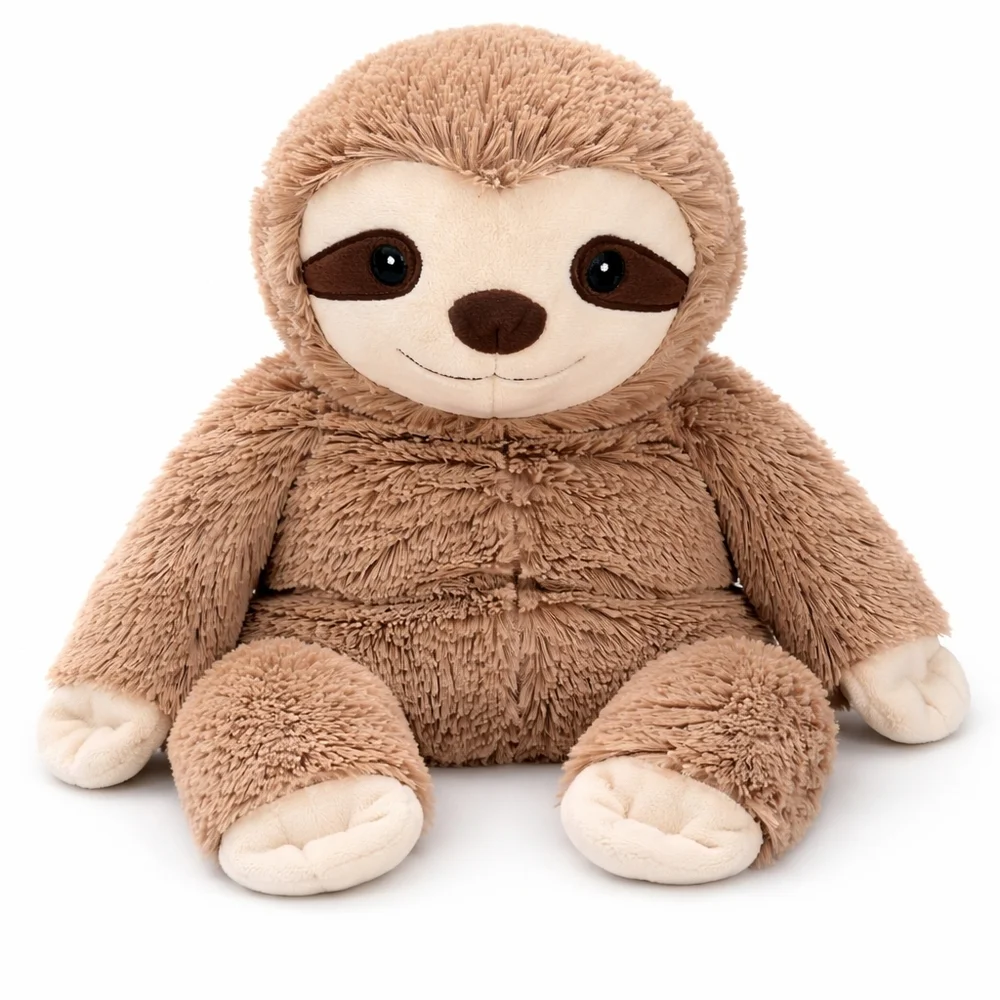 Warmies Sloth Plush Microwaveable Heated Stuffed Animal Weighted Cozy Therapy - Picture 2 of 9